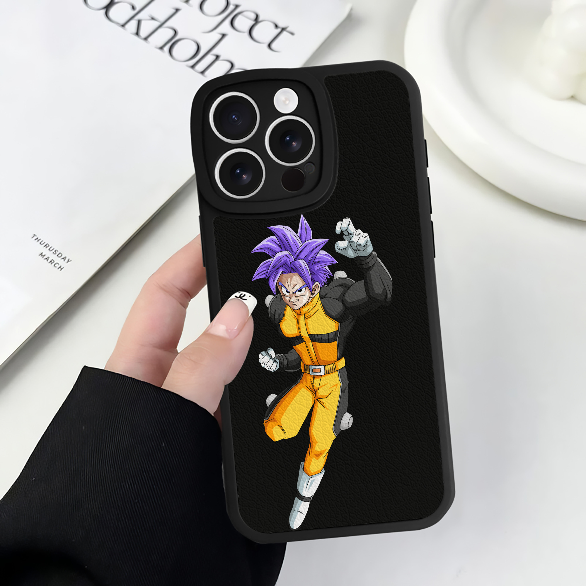 （画像用） ドラゴンボール DRAGON BALL 【iPhone 16シリーズ対応】シリコンスマホケース（レザー調） 材質：シリコン